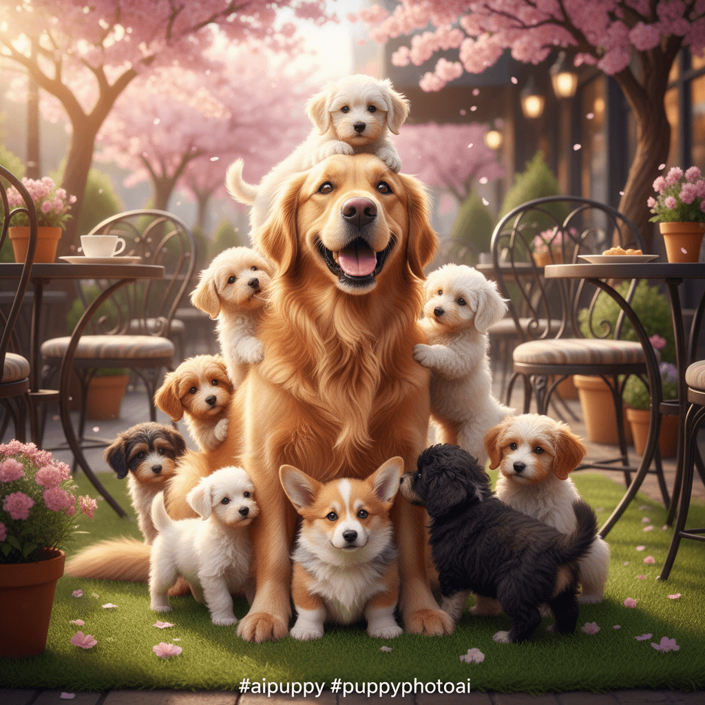 Surrounded by Puppies